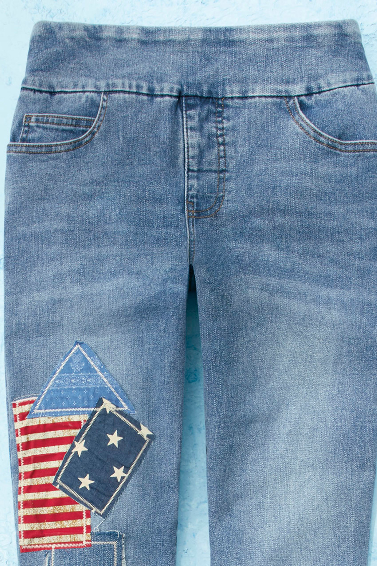 Hometown Patch Ankle Jeans