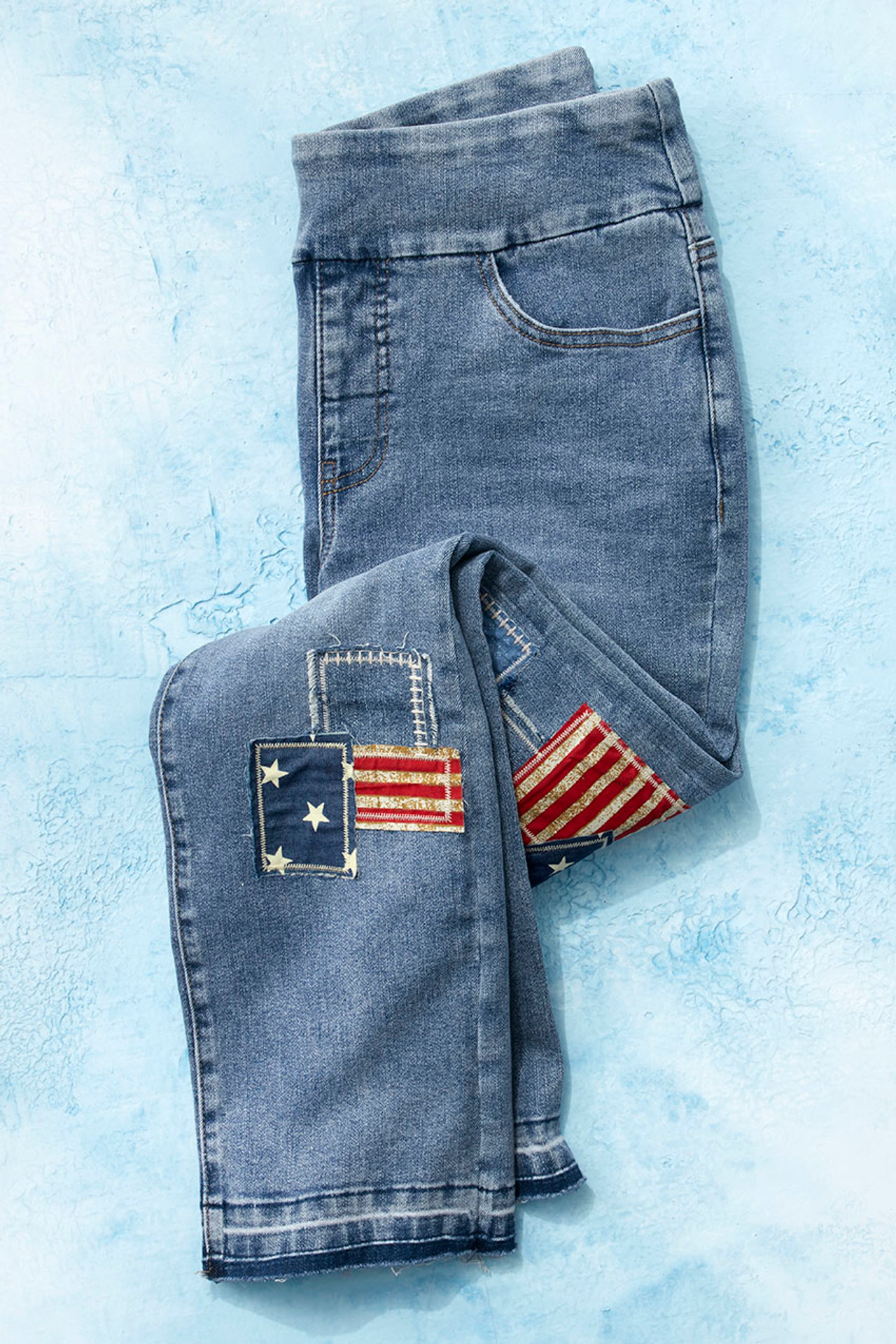 Hometown Patch Ankle Jeans