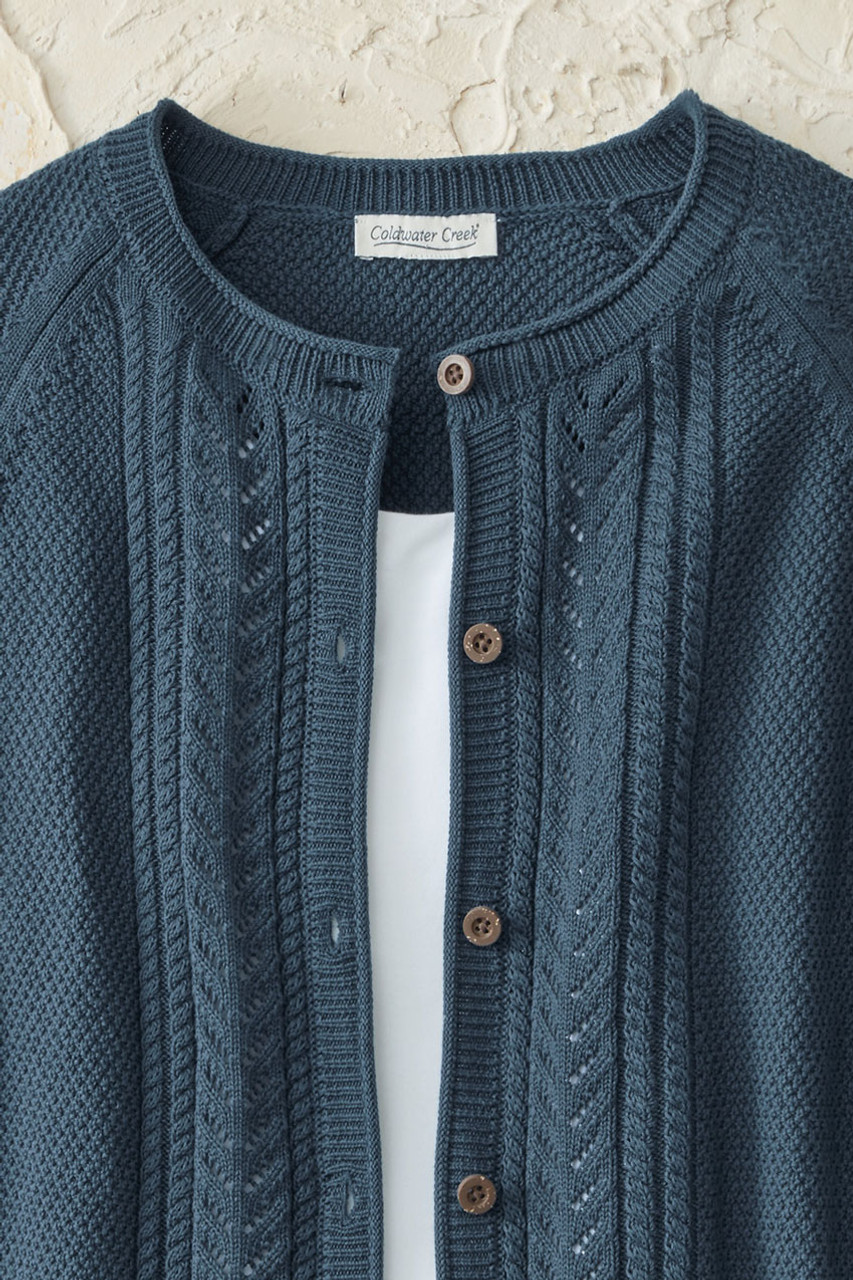 Lightweight Peaks Cardigan - Coldwater Creek