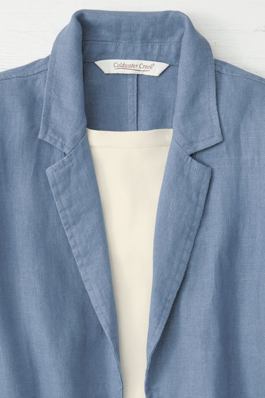 Linen Boyfriend Jacket - Coldwater Creek