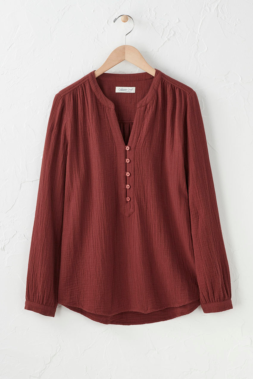 Summer Breeze Gauze Pullover - Coldwater Creek
