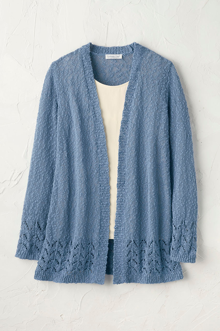 Pointelle Intrigue Cardigan - Coldwater Creek
