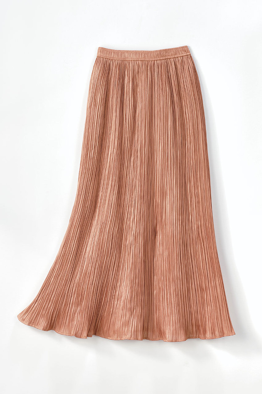 Luster Fortuny-Pleat Skirt - Coldwater Creek