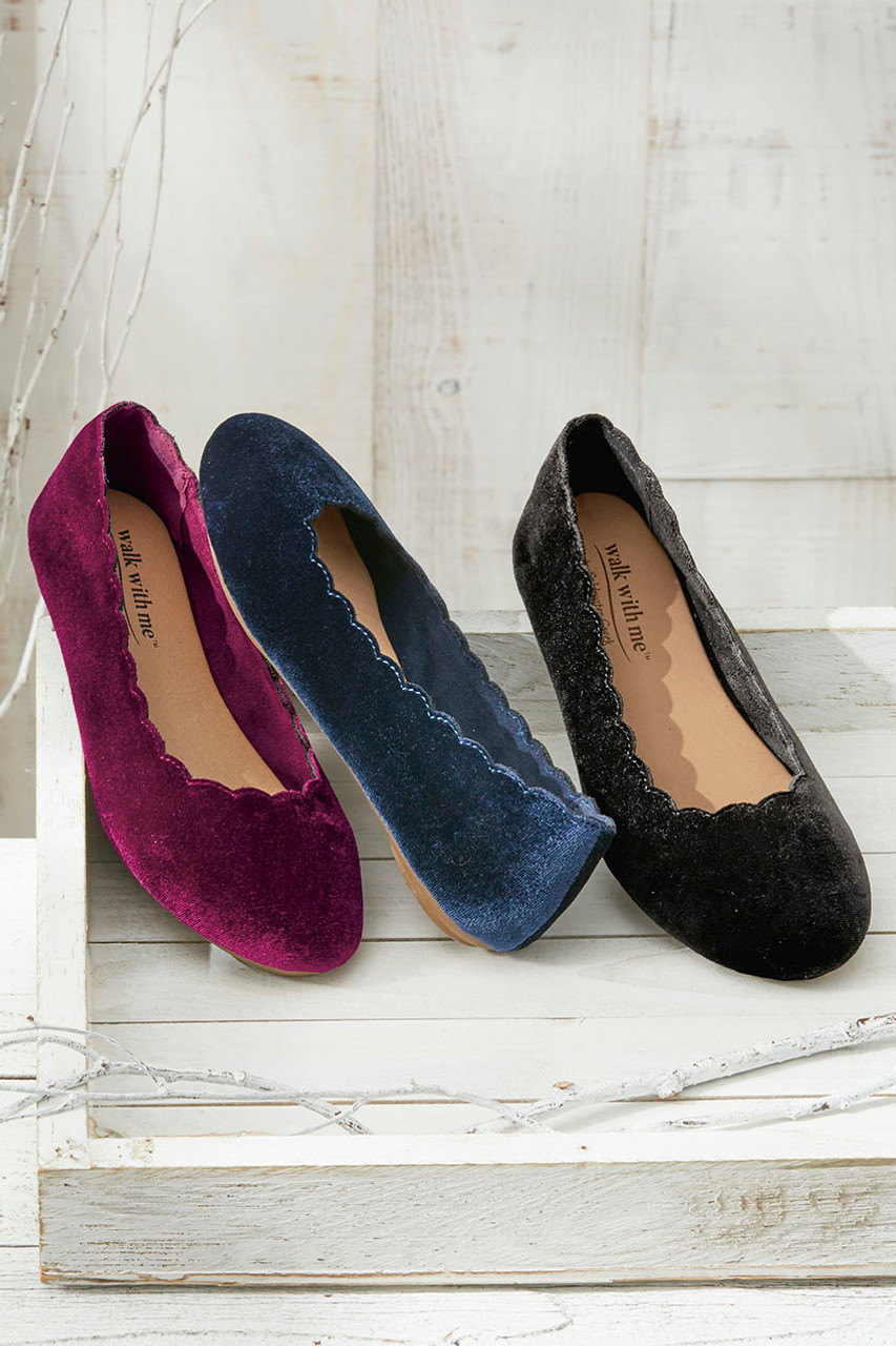 Celebration 2” Velvet Flats by Walk With Me™ - Coldwater Creek