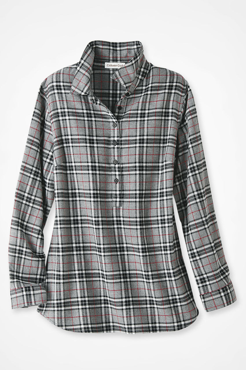 Alpine Celebration Plaid Tunic - Coldwater Creek