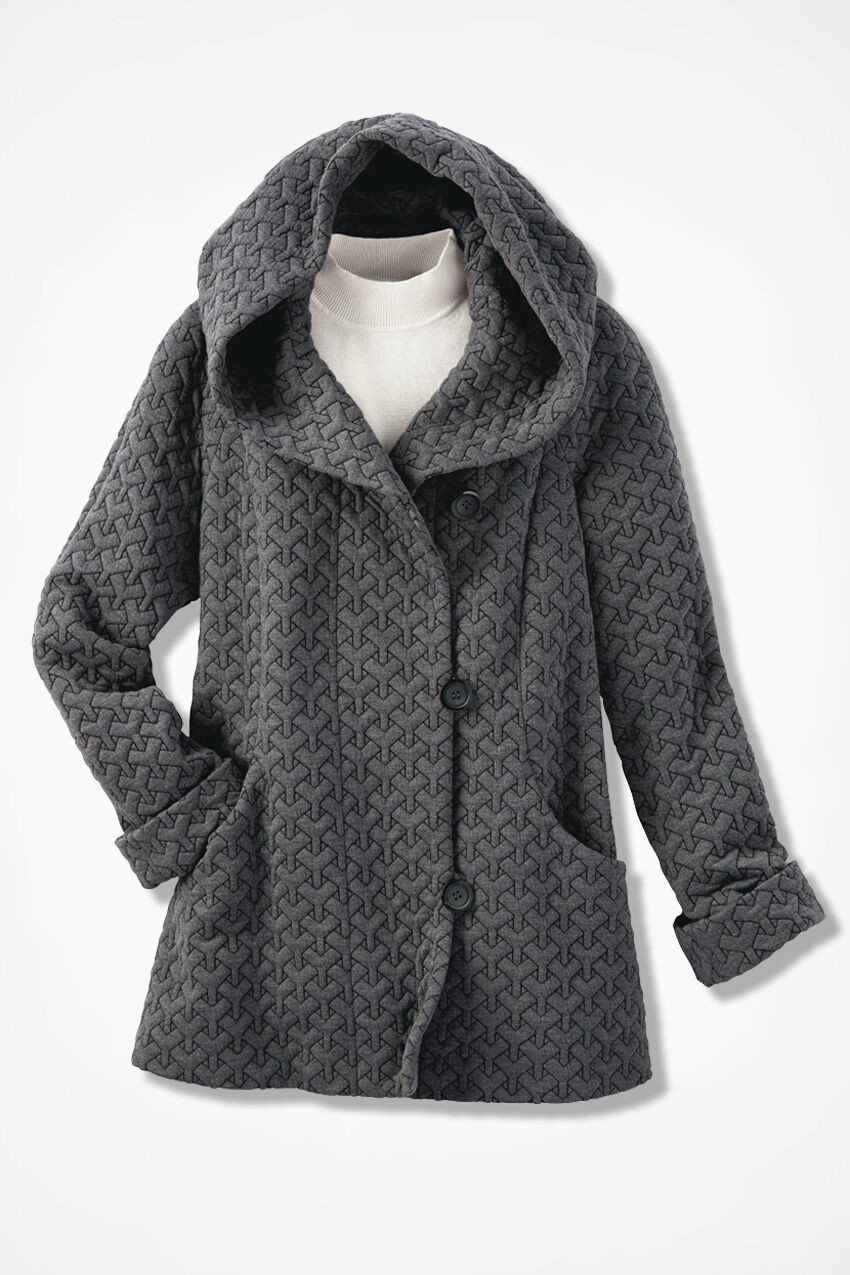 First Frost Textured Knit Coat - Coldwater Creek