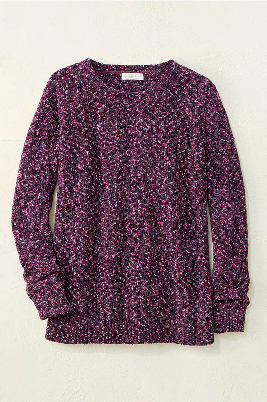 Color Twist Chenille Sweater - Coldwater Creek