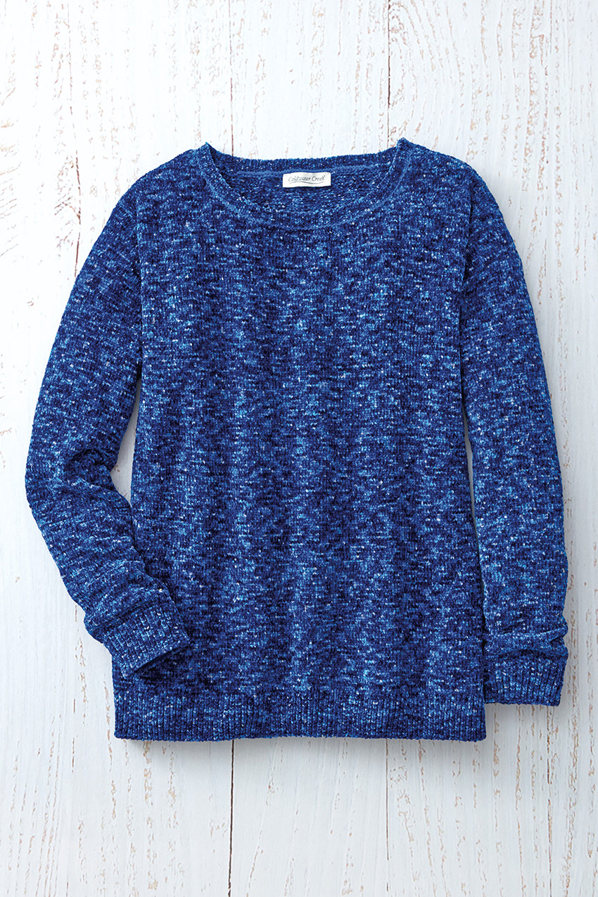 Color Twist Chenille Sweater - Coldwater Creek