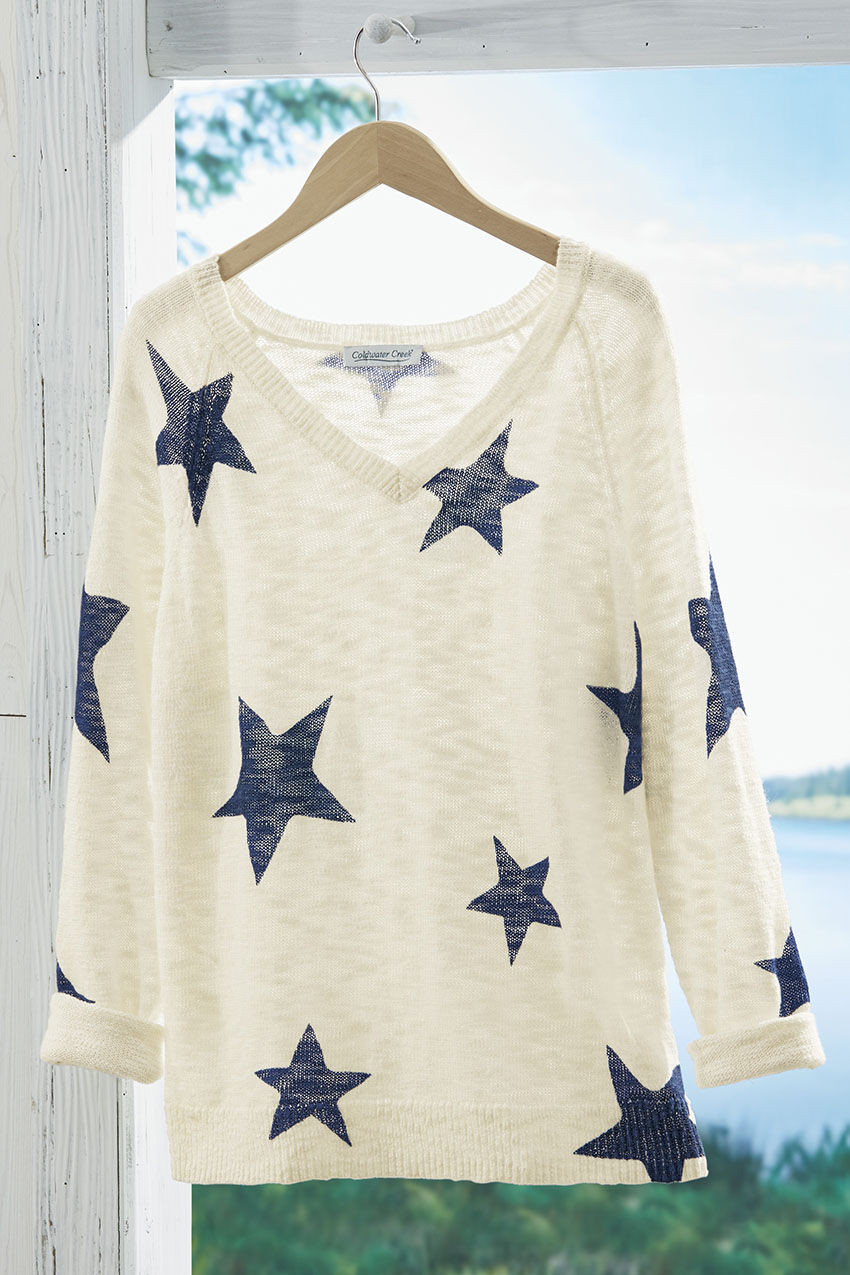 Stargaze Slub Sweater - Coldwater Creek