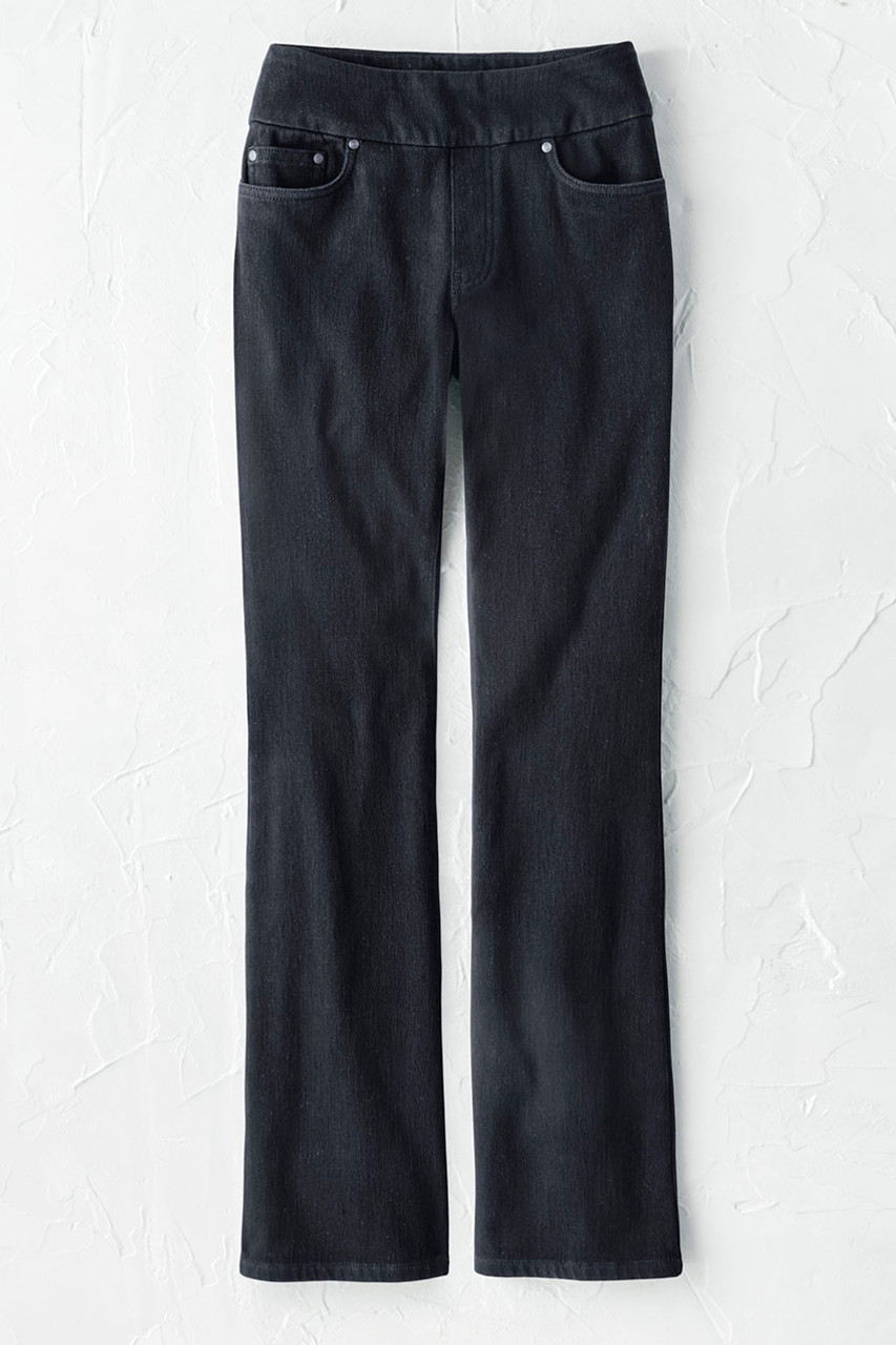Knit Denim Pull-On Bootcut Jeans - Coldwater Creek