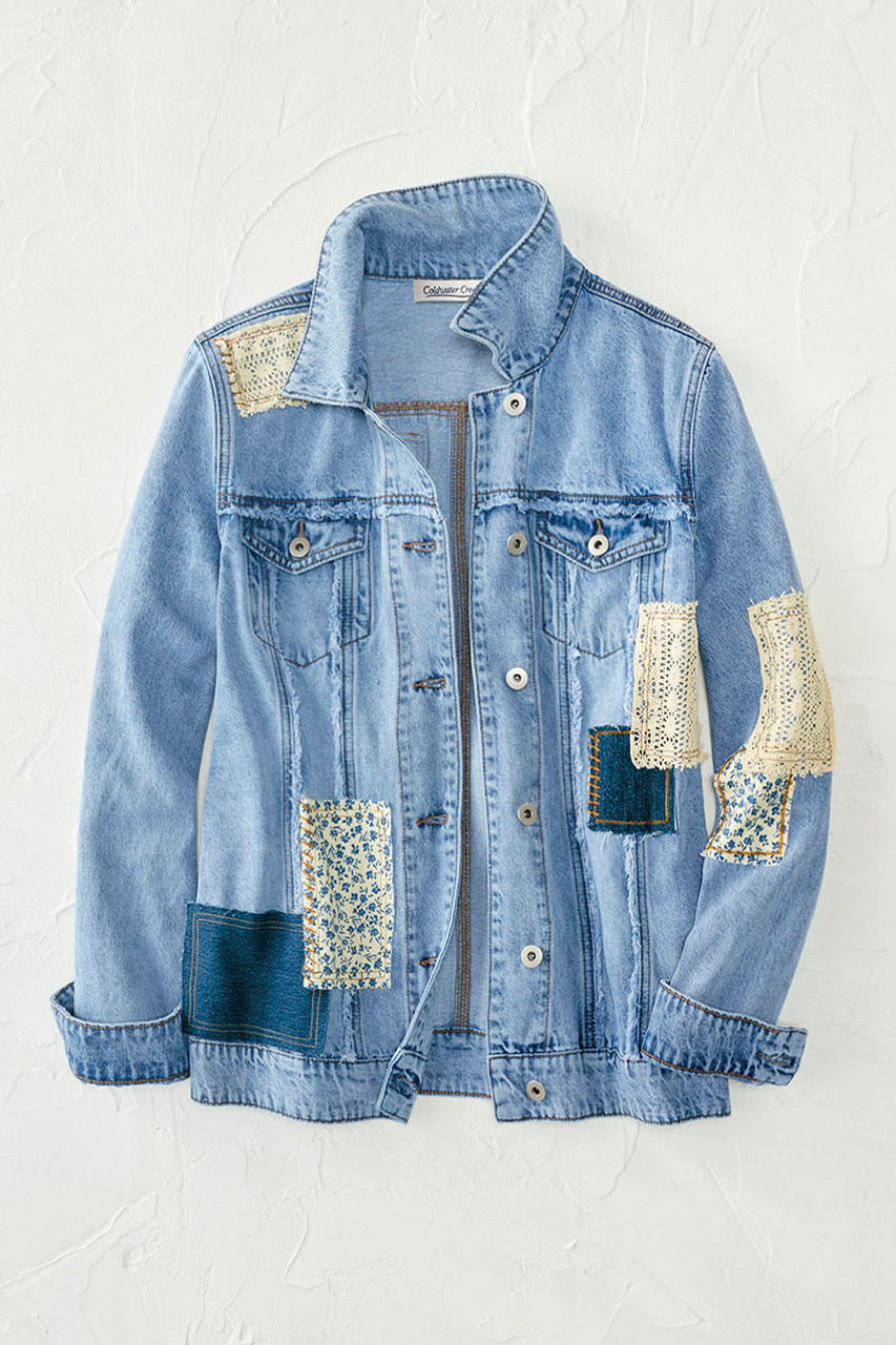 Denim & Lace Jacket - Coldwater Creek