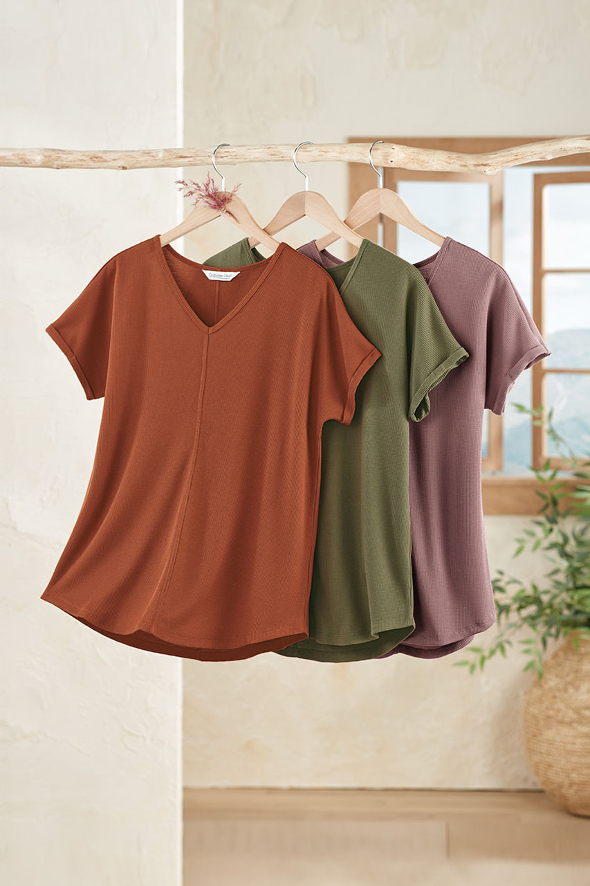 Easy Waffle Tee - Coldwater Creek
