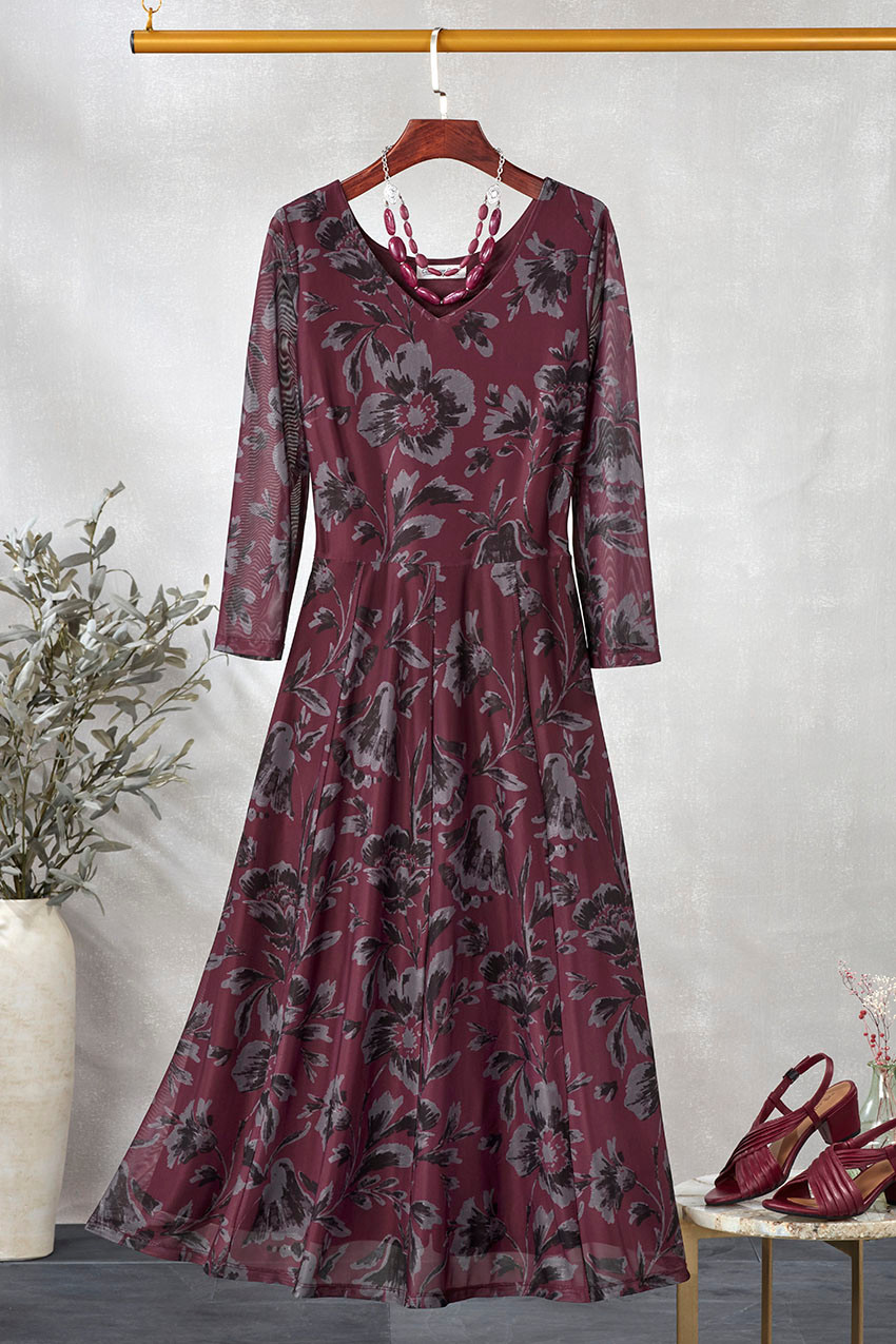 coldwater creek dresses Botanical Muse Knit Dress spring print dress in our best Women's Special Occasion Clothing |
