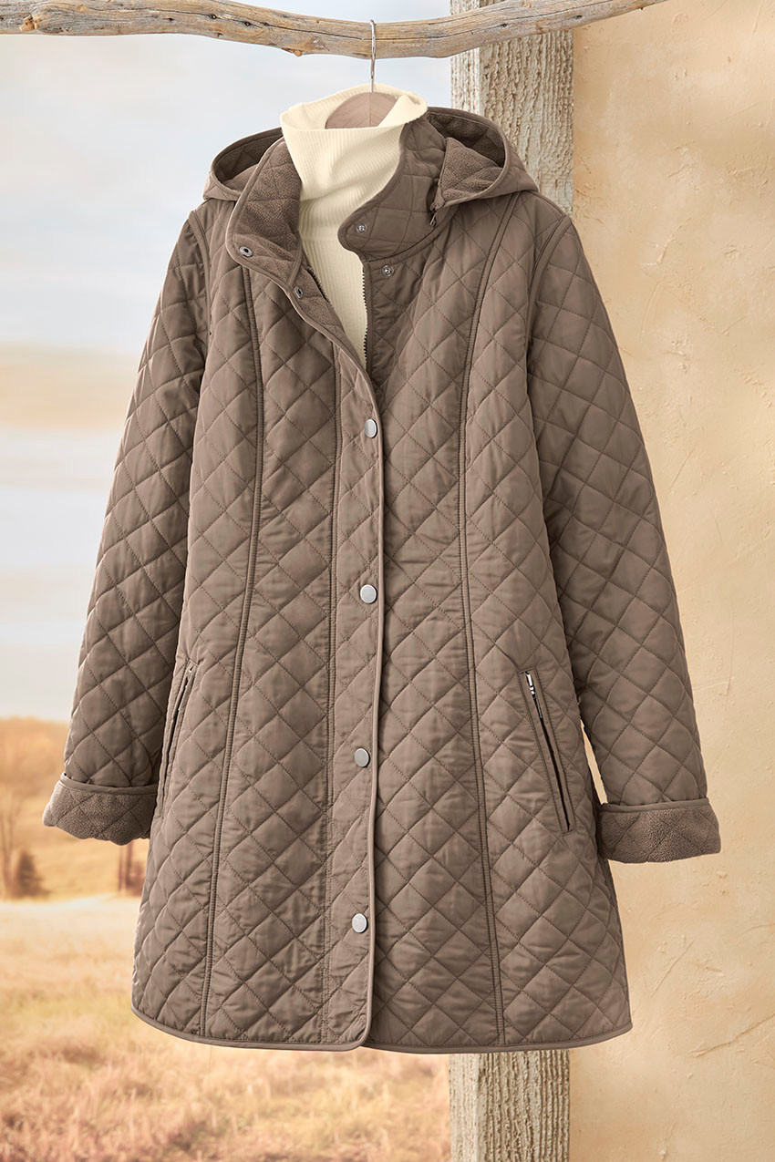 Quilted Hooded Car Coat - Coldwater Creek