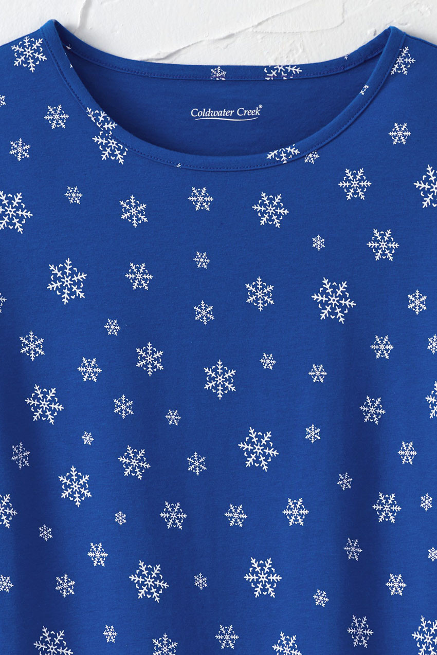 Celestial Snowflake Tee Coldwater Creek