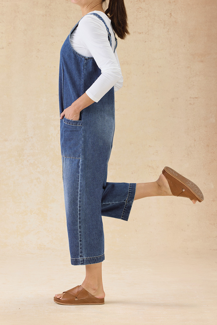 Easy Denim Jumpsuit - Coldwater Creek