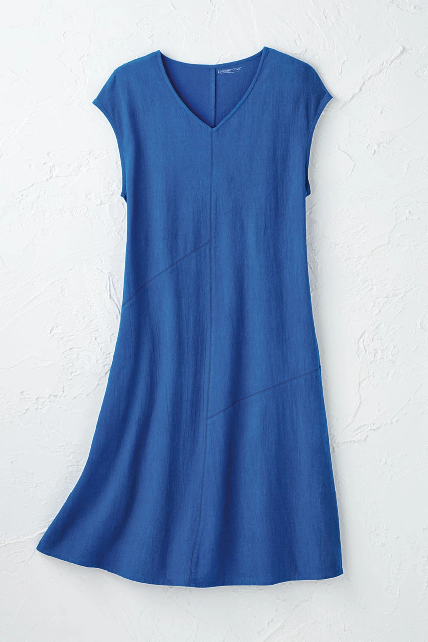 summer dress light Midi Length Linen Wrap lace paneling Casual Summer Mommy and Me