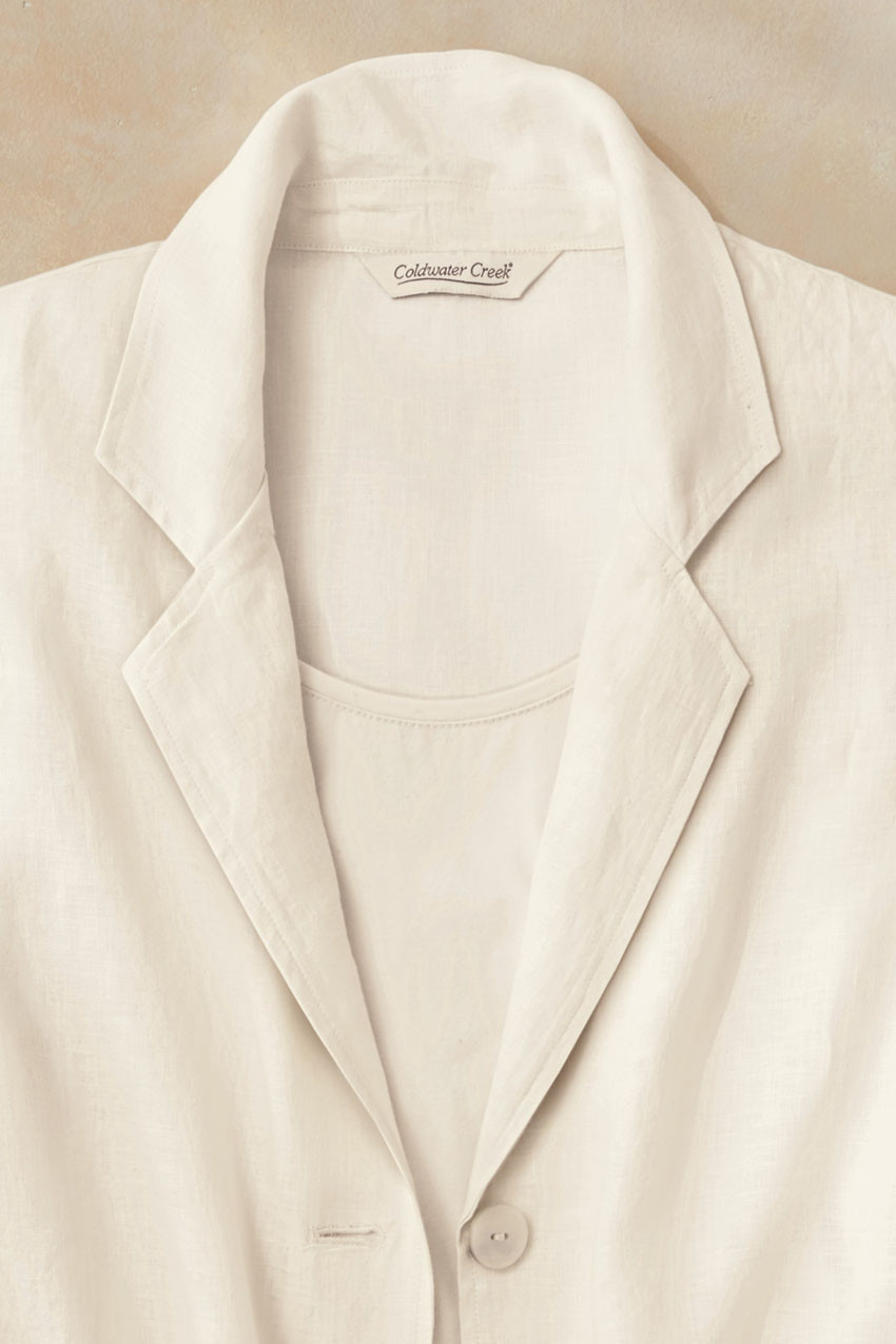 Linen Pocket Vest - Coldwater Creek