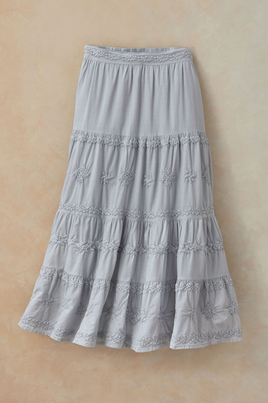 スカート Low Tide : 24FW / TIERED LONG SKIRT (2COLORS) Delphine Tiered Maxi Skirt - Coldwater Creek