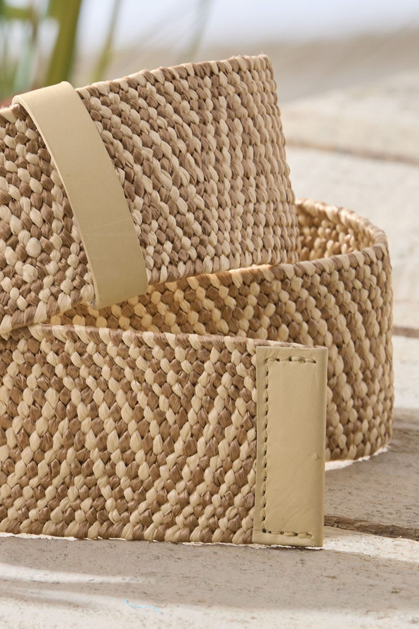 Stretch Raffia Belt - Coldwater Creek