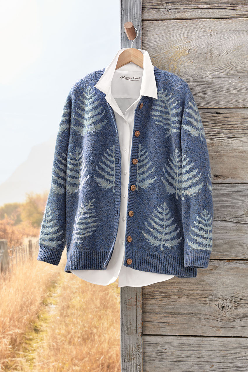 Autumn Fern Cardigan - Coldwater Creek
