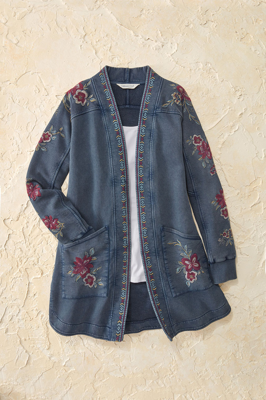 Buena Vista French Terry Jacket - Coldwater Creek