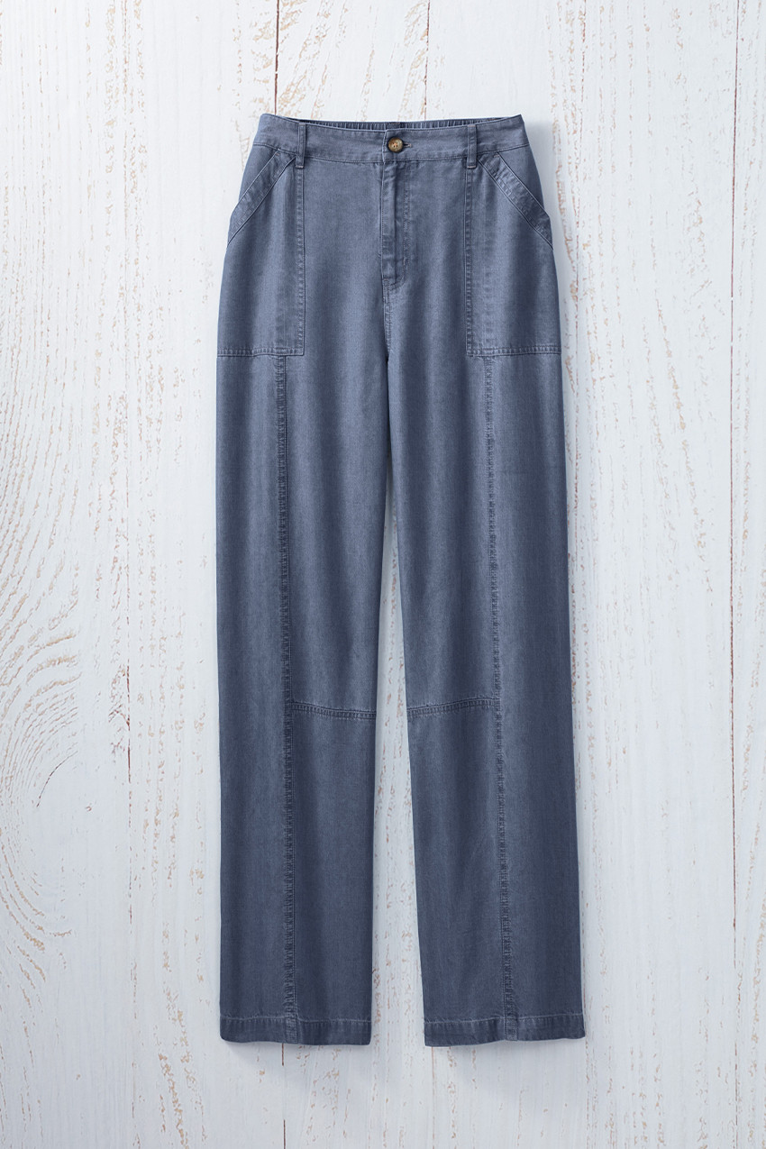 Comfort Waist TENCEL™ Seamed Pants - Coldwater Creek