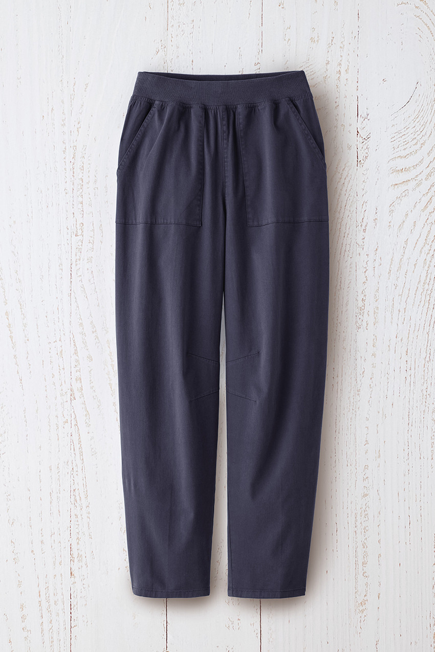 Lightweight Chino Barrel-Leg Pants - Coldwater Creek