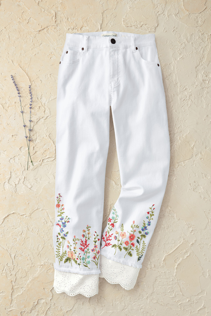 Summer Stroll Cropped Jeans - Coldwater Creek