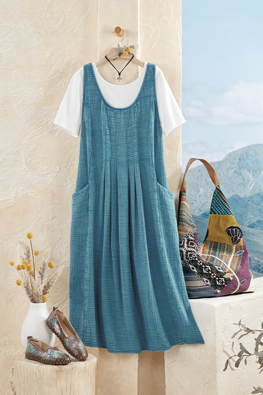 Vintage-Wash Gauze Jumper - Coldwater Creek