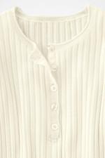 Ribbed Henley Sweater