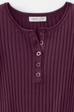Ribbed Henley Sweater