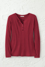 Ribbed Henley Sweater
