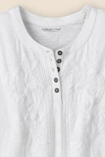 Tonal Embroidered Swing Tee