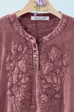 Tonal Embroidered Swing Tee