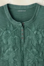 Tonal Embroidered Swing Tee