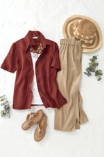 Linen Camp Shirt