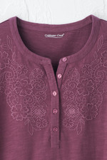 Open Mind Eyelet Henley