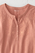 Open Mind Eyelet Henley