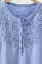 Open Mind Eyelet Henley