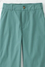 Hidden Stretch-Waist Chino Crops
