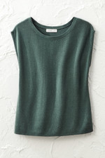 Cap-Sleeve Sweater Tee