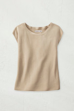 Cap-Sleeve Sweater Tee