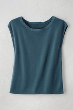 Cap-Sleeve Sweater Tee