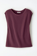 Cap-Sleeve Sweater Tee