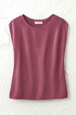 Cap-Sleeve Sweater Tee