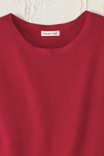 Cap-Sleeve Sweater Tee