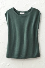 Cap-Sleeve Sweater Tee