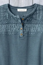 Textured Knit Henley