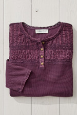 Textured Knit Henley